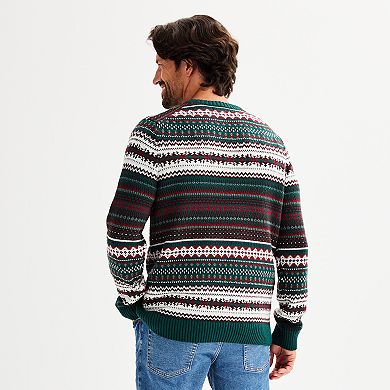 Men's Sonoma Goods For Life Fair Isle Crewneck Sweater