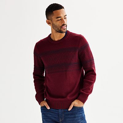 Men's Sonoma Goods For Life® Fair Isle Crewneck Sweater