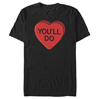 Big & Tall You'll Do Candy Heart Graphic Tee