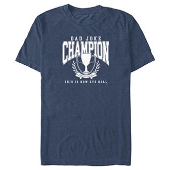 Big & Tall Dad Joke Champion Graphic Tee