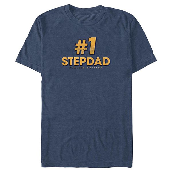 Big & Tall Number One Stepdad Limited Edition Graphic Tee