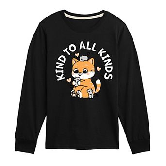 Boys 8-20 Kind to All Kinds Long Sleeve Graphic Tee