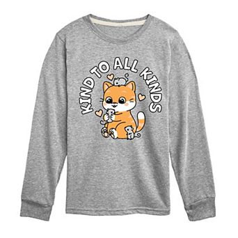 Boys 8-20 Kind to All Kinds Long Sleeve Graphic Tee
