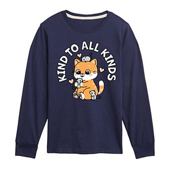 Boys 8-20 Kind to All Kinds Long Sleeve Graphic Tee