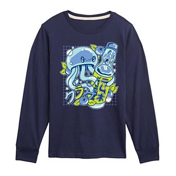 Boys 8-20 Jellyfish Ramune Long Sleeve Graphic Tee
