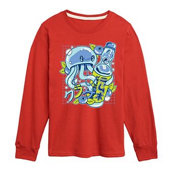 Boys 8-20 Jellyfish Ramune Long Sleeve Graphic Tee