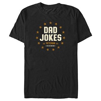 Big & Tall Dad Jokes Veteran Graphic Tee