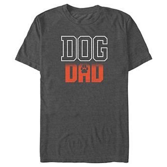 Big & Tall Dog Dad Paw Print Graphic Tee