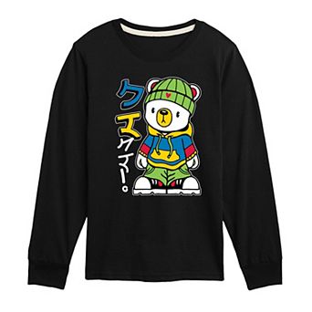 Boys 8-20 Streetwear Kuma Long Sleeve Graphic Tee