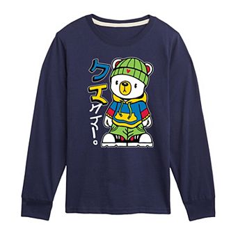 Boys 8-20 Streetwear Kuma Long Sleeve Graphic Tee