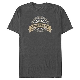 Big & Tall Legendary Dad Status Graphic Tee