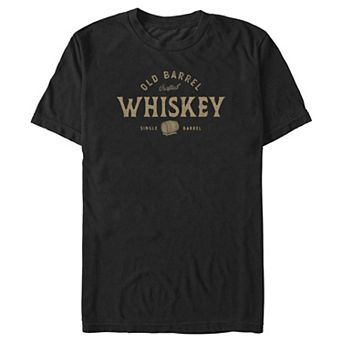 Big & Tall Old Barrel Crafted Whiskey Graphic Tee