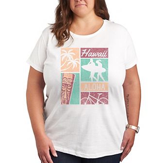 Plus Retro Summer Design Graphic Tee