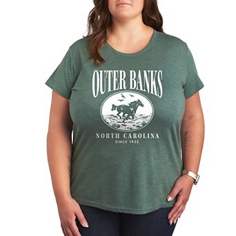 Plus Outer Banks Running Horse Graphic Tee