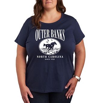 Plus Outer Banks Running Horse Graphic Tee