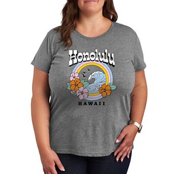 Plus Size Honolulu Hawaii Graphic Tee