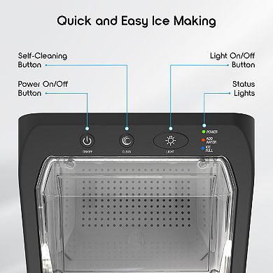 Tzumi Ionchill QuickCube Nugget Ice Maker