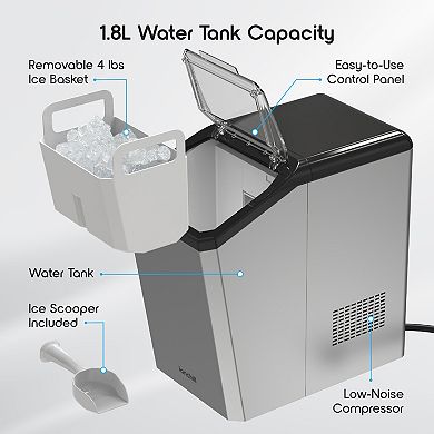 Tzumi Ionchill QuickCube Nugget Ice Maker