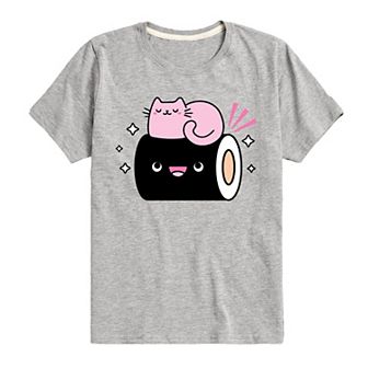 Boys 8-20 Kawaii Cat Graphic Tee