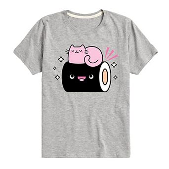 Boys 8-20 Kawaii Cat Graphic Tee