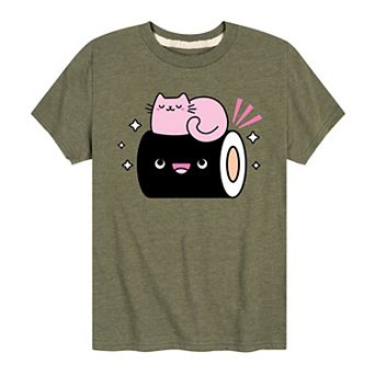 Boys 8-20 Kawaii Cat Graphic Tee