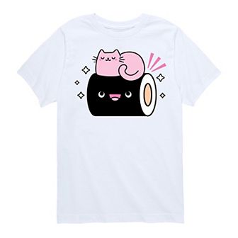 Boys 8-20 Kawaii Cat Graphic Tee
