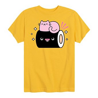 Boys 8-20 Kawaii Cat Graphic Tee