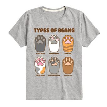 Boys 8-20 Types Of Cat Beans Graphic Tee