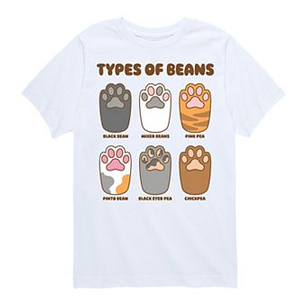Boys 8-20 Types Of Cat Beans Graphic Tee