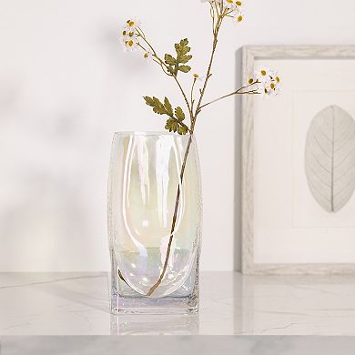 Everyday Decor Iridescent Glass Vase Table Decor