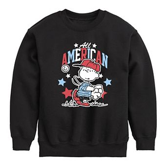 Boys 8-20 Peanuts Linus American Baseball Fleece