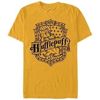 Men's Harry Potter Hufflepuff Crest Draw Graphic Tee