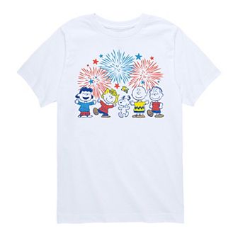 Boys 8-20 Peanuts Fireworks Graphic Tee