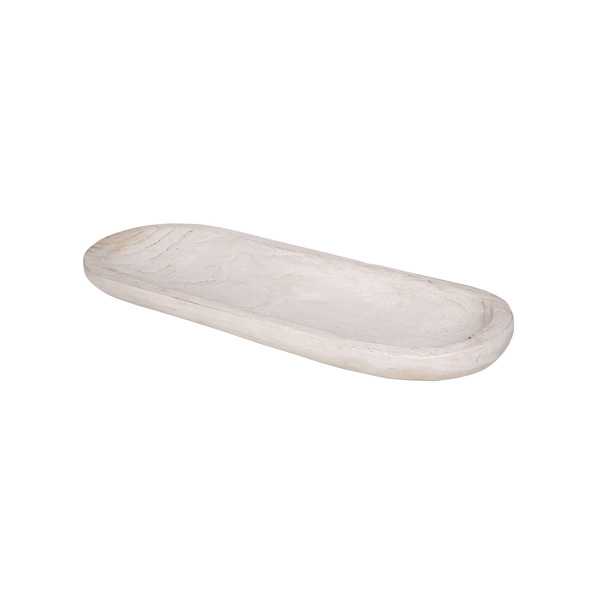 Home Essentials 26-in. Oval Wood Decorative Tray, None