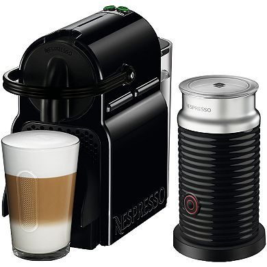 Nespresso by Delonghi Inissia Single-Serve Espresso Machine and Aeroccino Milk Frother