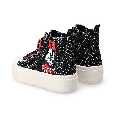 Disney's Minnie Mouse Girls High-Top Sneakers