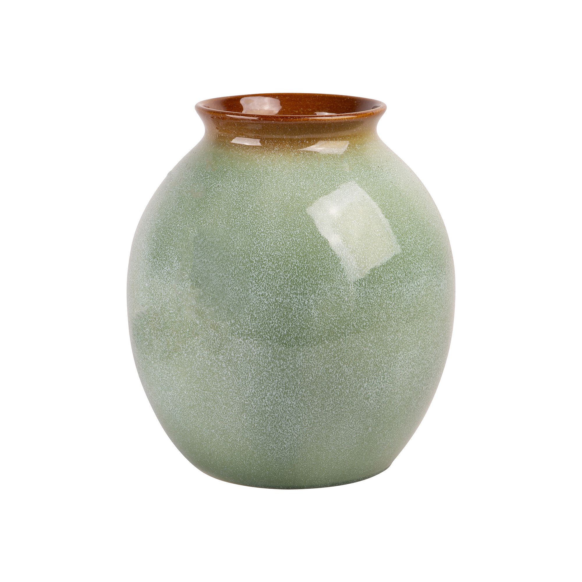 Everyday Decor Green Reactive Vase Table Decor, None