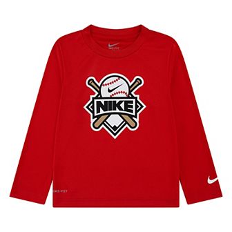 Baby & Toddler Boys Nike Dri-FIT Sports Badge Long Sleeve T-shirt