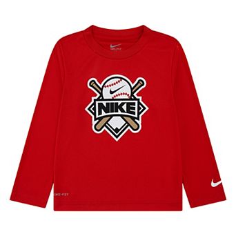 Baby & Toddler Boys Nike Dri-FIT Sports Badge Long Sleeve T-shirt