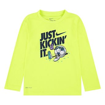 Baby & Toddler Boys Nike Dri-FIT "Just Kickin' It" Soccer Long Sleeve T-shirt