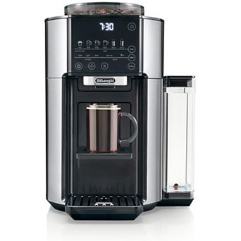 DeLonghi TrueBrew Automatic Single-Serve Drip Coffee Maker with Built-In Grinder