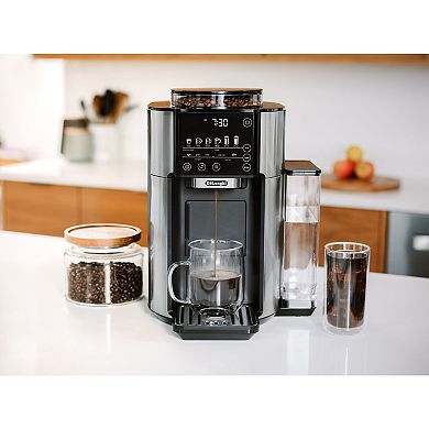 DeLonghi TrueBrew Automatic Single-Serve Drip Coffee Maker with Built-In Grinder