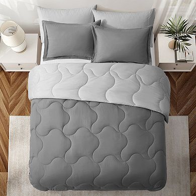Unikome Lightweight Down Alternative Comforter Set - Reversible Comforter Quilted Duvet Insert