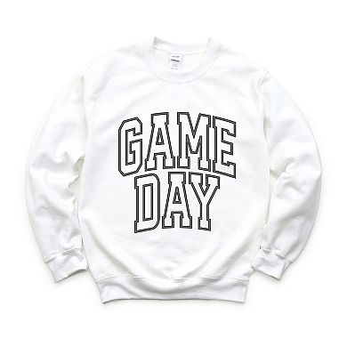 Embroidered Game Day Arched L Red