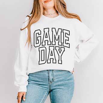 Embroidered Game Day Arched L Red