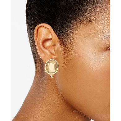 Napier Liquid Gold Tone Stud Earrings