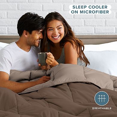 Bare Home Reversible Comforter - Goose Down Alternative