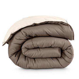 Bare Home Reversible Comforter - Goose Down Alternative