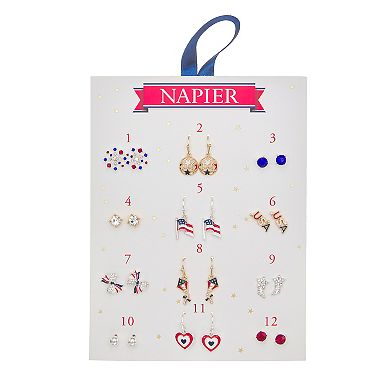 Napier 12-pc. Americana Earring Set