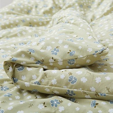 Unikome Vintage Style Garden Floral Bedding Set, All Season Down Alternative Floral Comforter Set